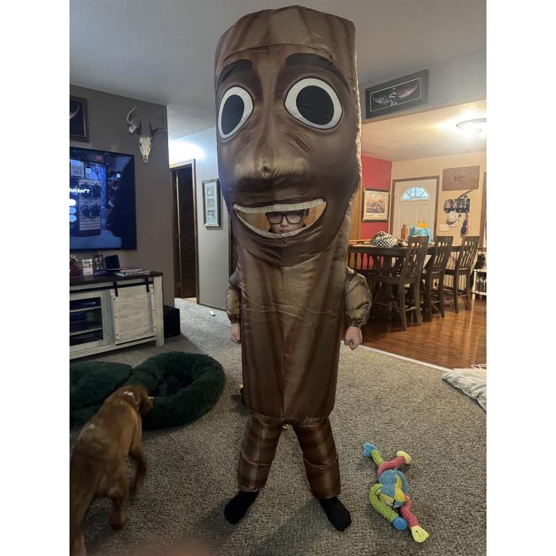 Inflatable Dinosaur Costume Adult - Long wooden stick man inflatable Adult