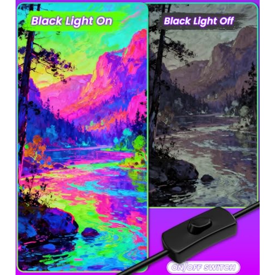 4W Pack LED Black Light Bar, B - Party Supplies 评论和价格