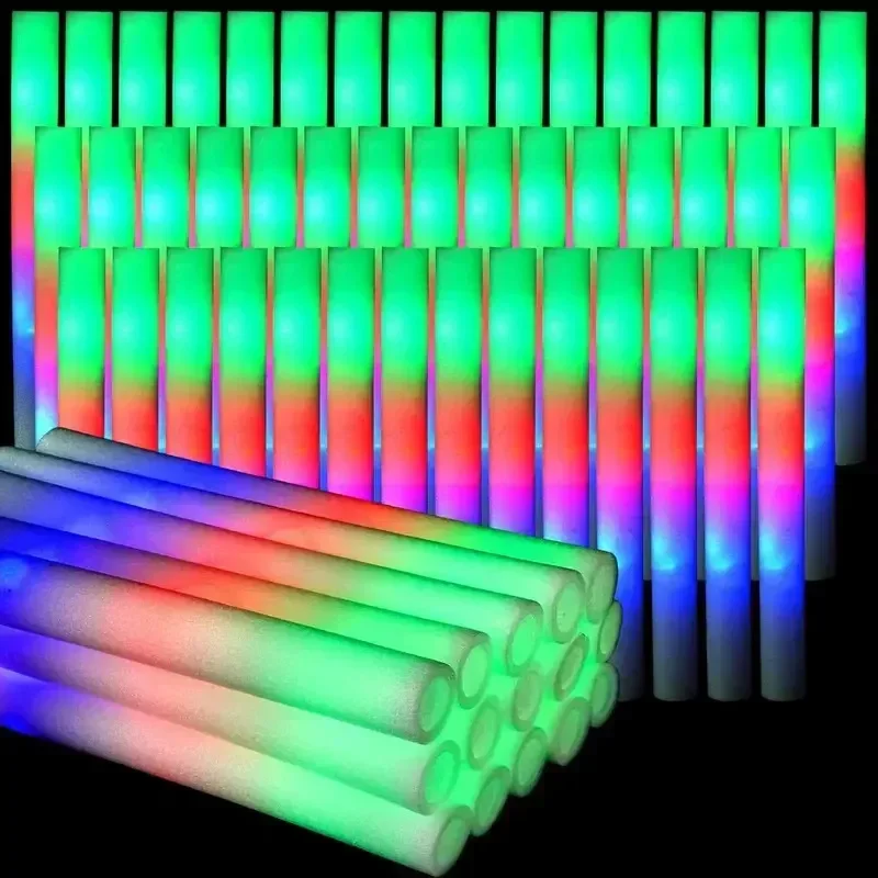 30Pcs Foam Glow Sticks with 3  - Flashing Led Foam Sticks Party 评论和价格