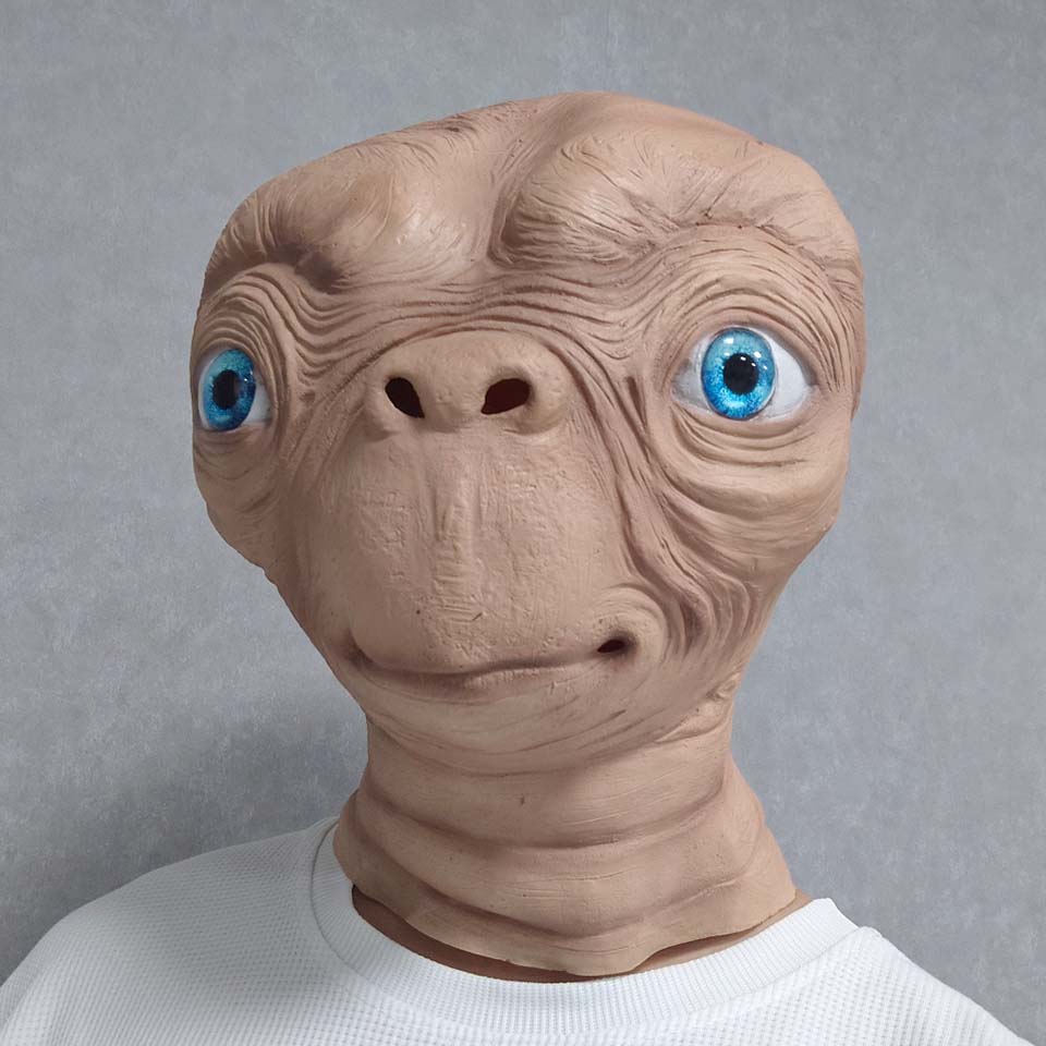 Realistic ET Alien Latex Mask  - Latex Alien Mask Realistic 评论和价格