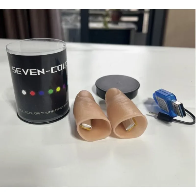 Seven Colors LED Light Thumb M - Thumb Tip Magic Trick Set 评论和价格