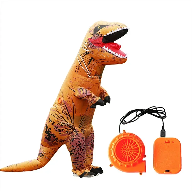 Tyrannosaurus rex inflatable c - Inflatable Dinosaur Costume Adult 评论和价格