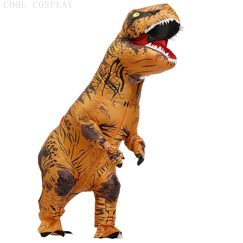 Halloween Adult  T-Rex Dinosau - Inflatable Dinosaur Costume Adult 评论和价格