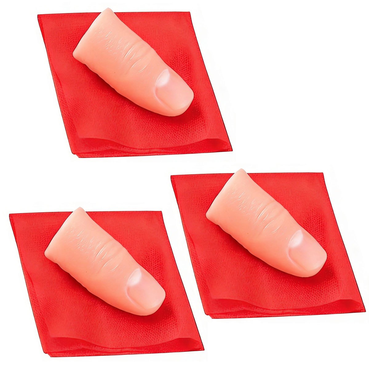3set Scarf-Vanish Magic Thumb  - Thumb Tip Magic Trick Set 评论和价格