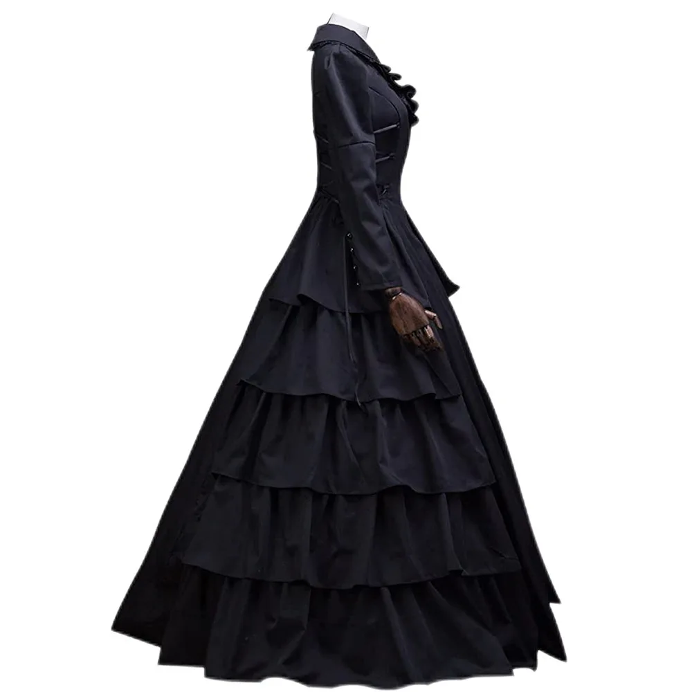 Medieval Victorian Retro Princ - Medieval Renaissance Dress Women 评论和价格