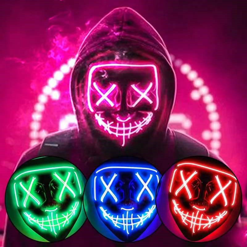 Halloween Masks For Men Women  - Led Purge Mask Halloween 评论和价格