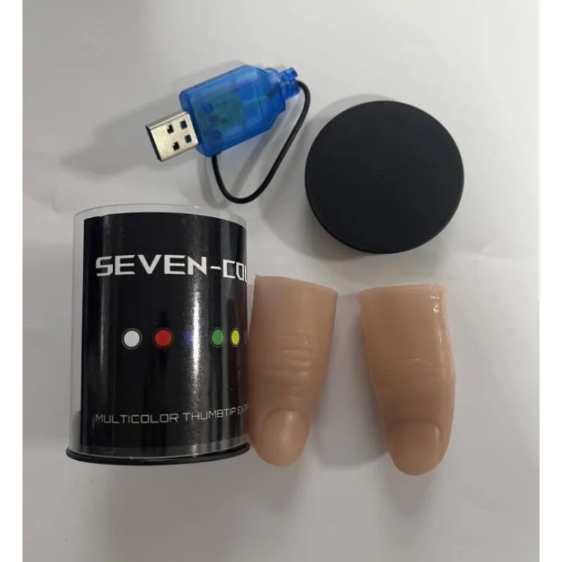 Super Light Seven Colors LED L - Thumb Tip Magic Trick Set 评论和价格