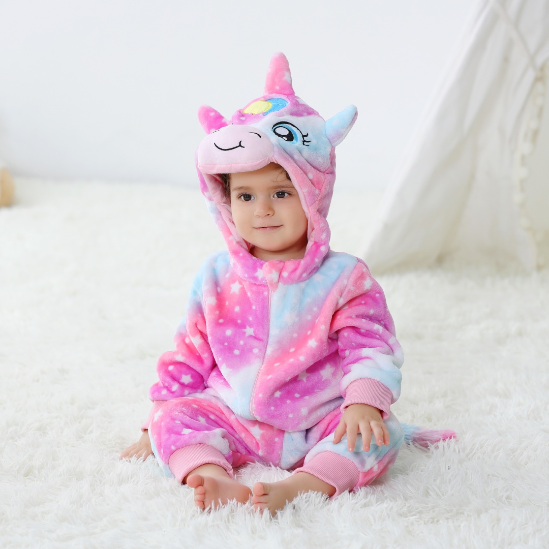 Unicorn Baby Jumpsuits with Ha - Spiderman Jumpsuit Kids 评论和价格