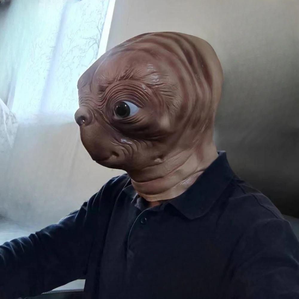 Realistic ET Alien Latex Mask  - Latex Alien Mask Realistic 评论和价格