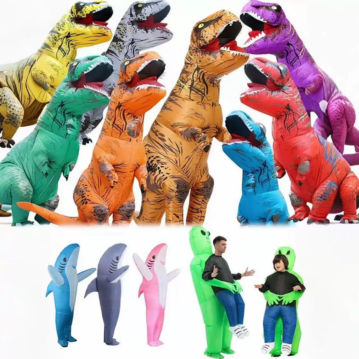 Adult Inflatable T-Rex Costume - Inflatable Dinosaur Costume Adult 评论和价格