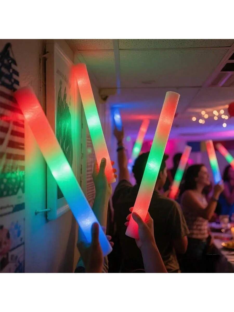 Foam Glow Sticks Vibrant Elect - Flashing Led Foam Sticks Party 评论和价格