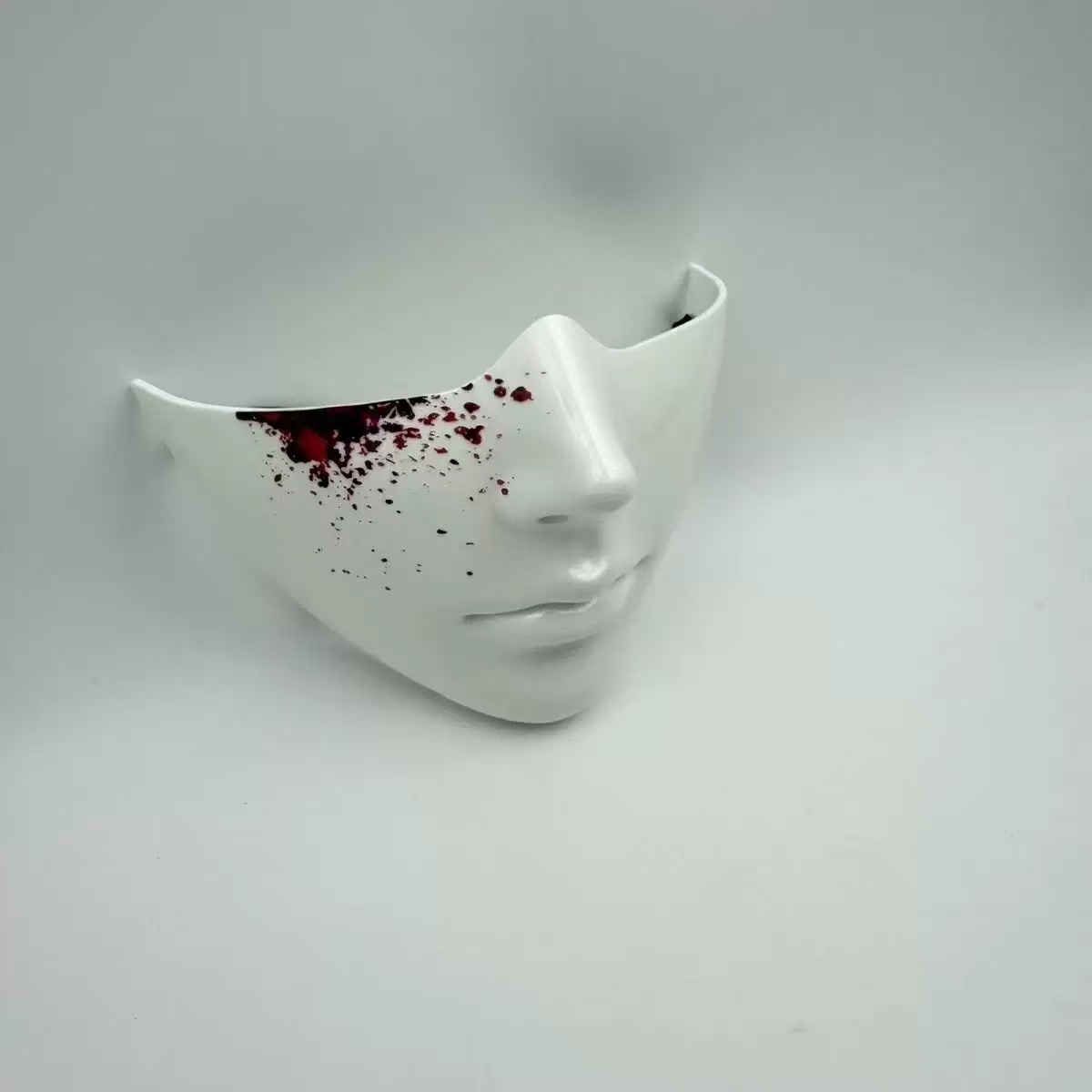 Half Face Human Mask Smooth Fa - Led Purge Mask Halloween 评论和价格