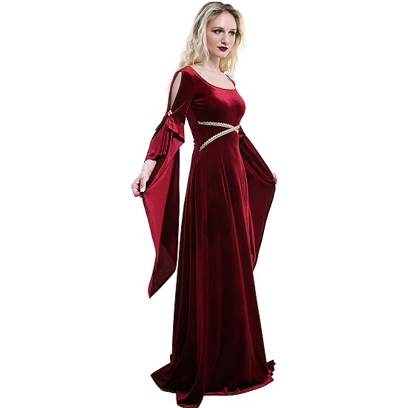 Women Medieval Dress Red Queen - Medieval Renaissance Dress Women 评论和价格