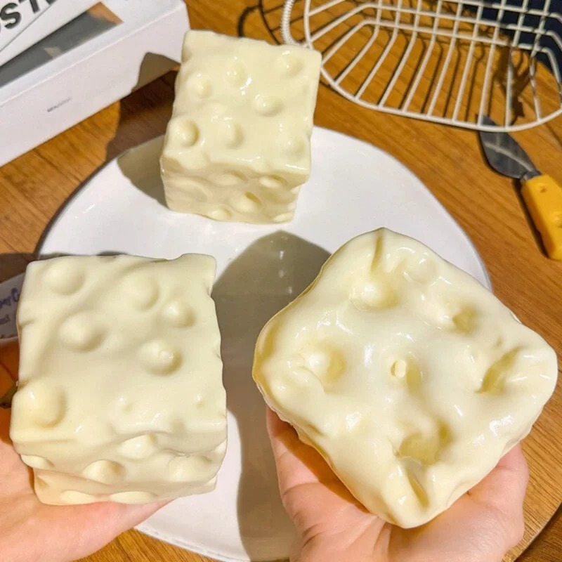 Taba Squishy Cheese Cube Stres - Novelty Gifts 评论和价格
