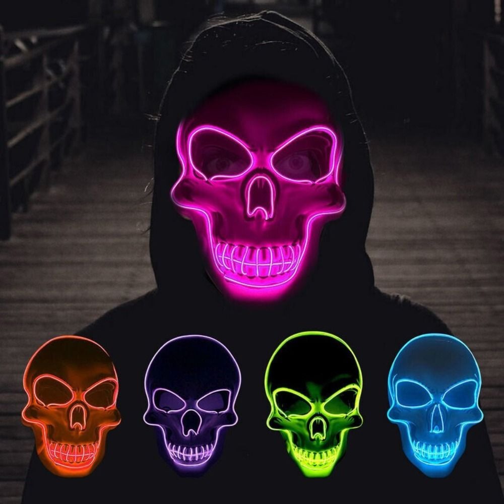Fashion Horror Halloween Skull - Led Purge Mask Halloween 评论和价格