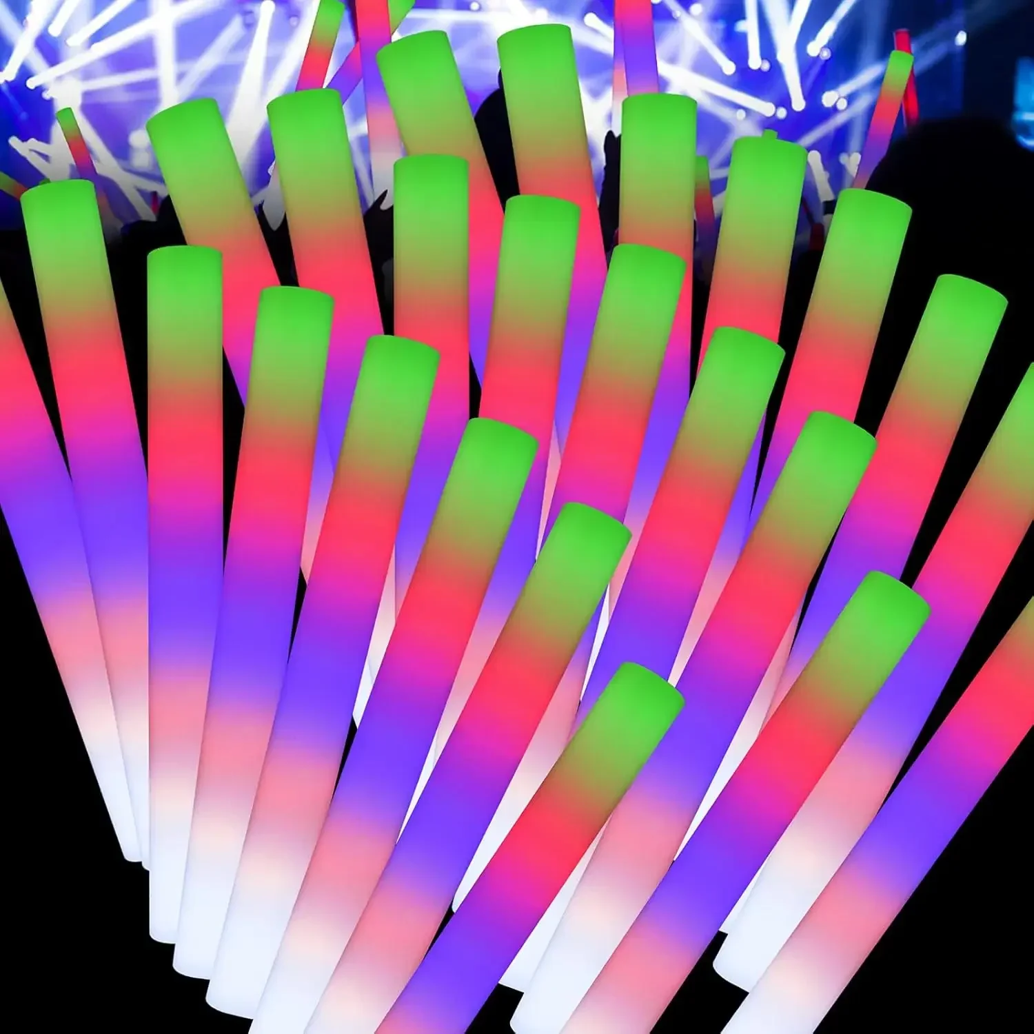 50PCS Led Foam Glow Sticks Chr - Flashing Led Foam Sticks Party 评论和价格