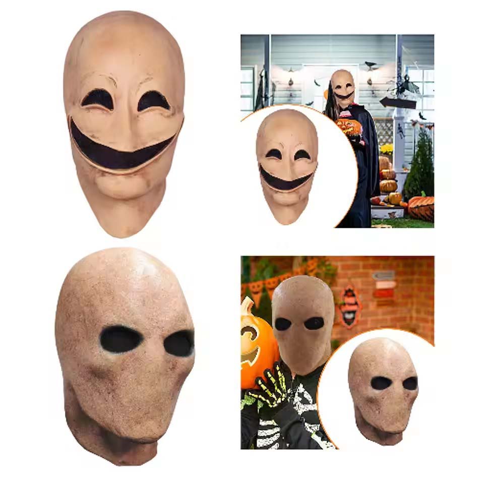 Faceless&Smile Man Halloween S - Latex Alien Mask Realistic 评论和价格