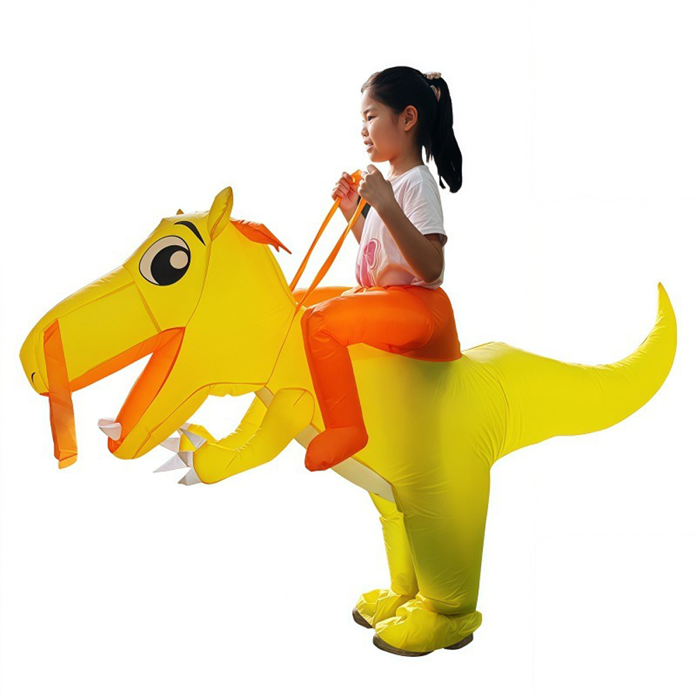 Child Riding Dinosaur Inflatab - Inflatable Dinosaur Costume Adult 评论和价格