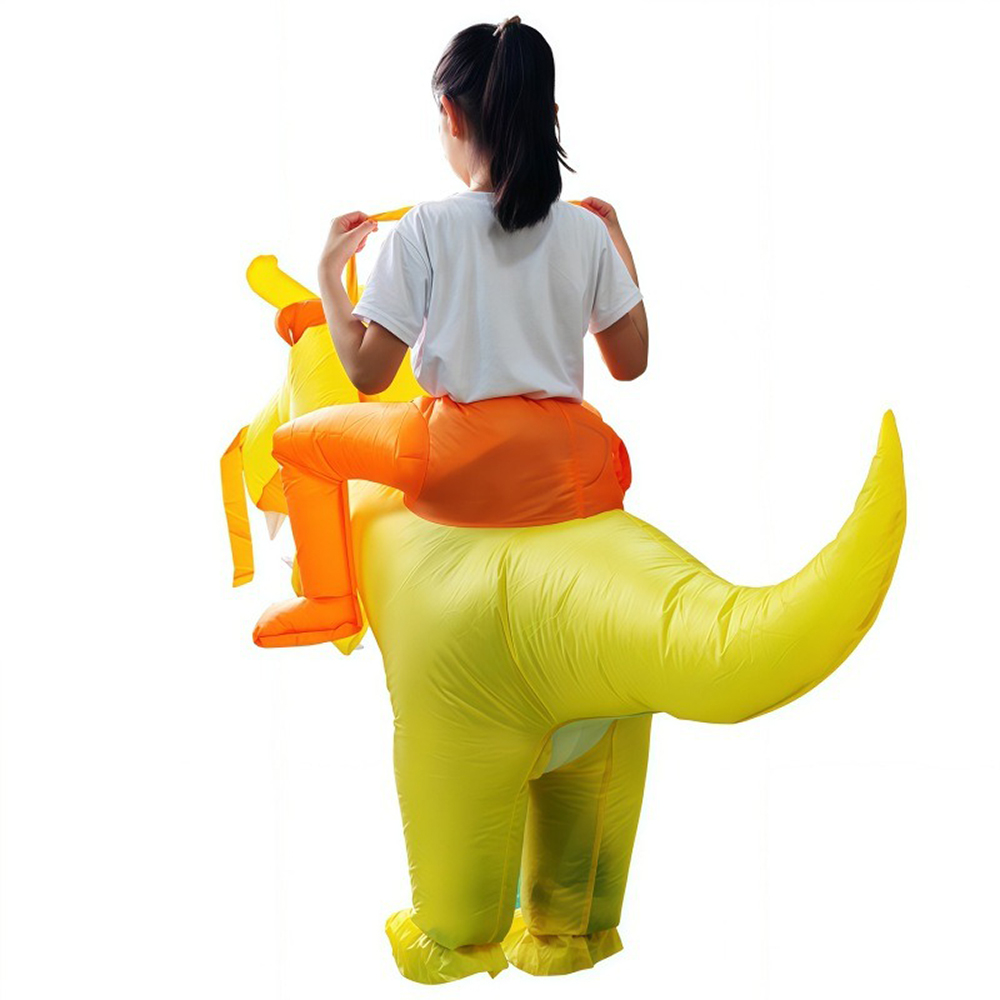 Child Riding Dinosaur Inflatab - Inflatable Dinosaur Costume Adult 评论和价格