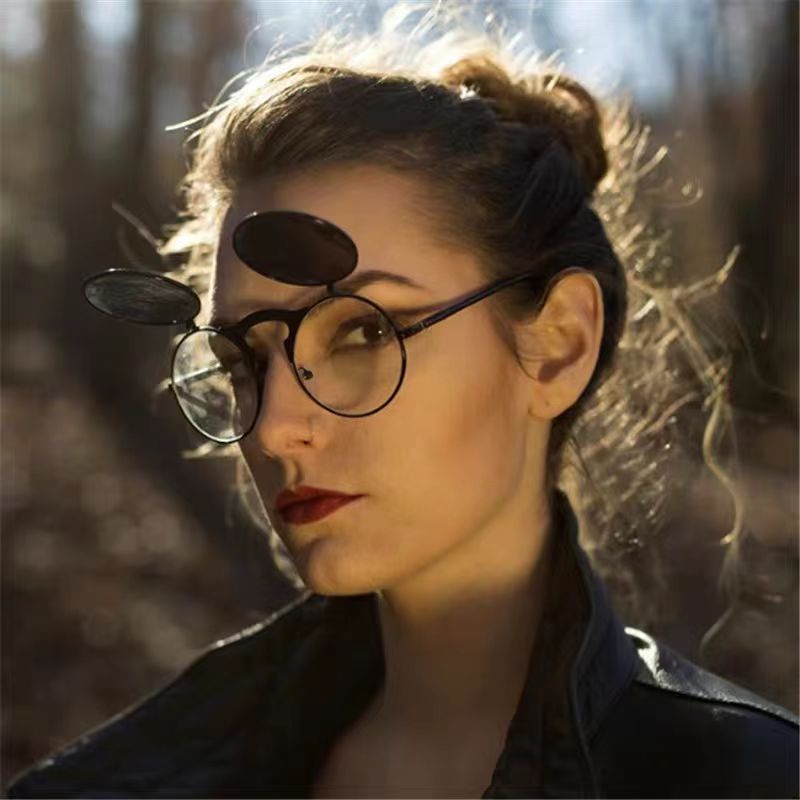 Retro Steampunk Red Round Sung - Glow In The Dark Party Glasses 评论和价格