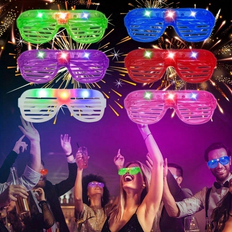 10-50PCS LED Glasses Light Up  - Glow In The Dark Party Glasses 评论和价格