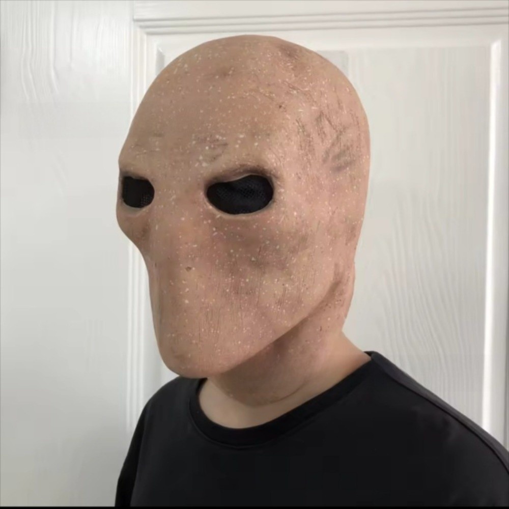 Faceless Man Halloween Slender - Latex Alien Mask Realistic 评论和价格