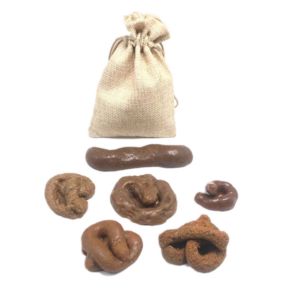 6Pcs Turd Antistress Fool's Ho - Fake Poop Gag Gift 评论和价格