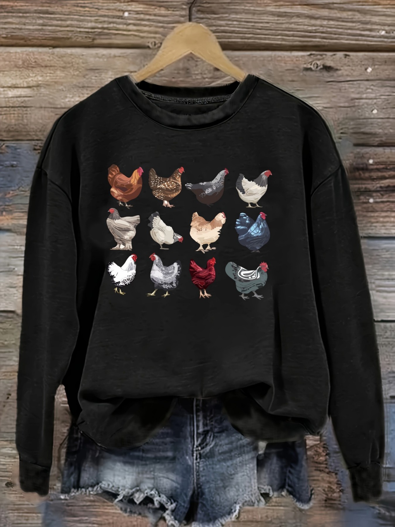 Women's Casual Long Sleeve Cre - Costumes 评论和价格