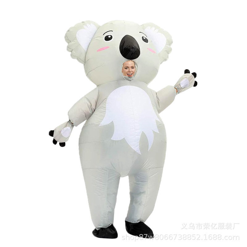Big Bird Shark Elephant White  - Inflatable Dinosaur Costume Adult 评论和价格