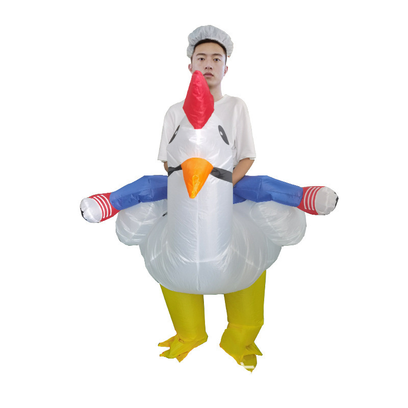 Big Bird Shark Elephant White  - Inflatable Dinosaur Costume Adult 评论和价格