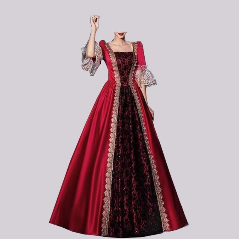 S‑5XL Women New Medieval Renai - Costumes 评论和价格