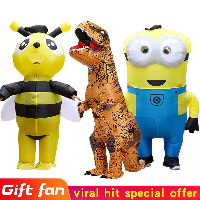 Men's and Women's Inflatable M - Inflatable Dinosaur Costume Adult 评论和价格