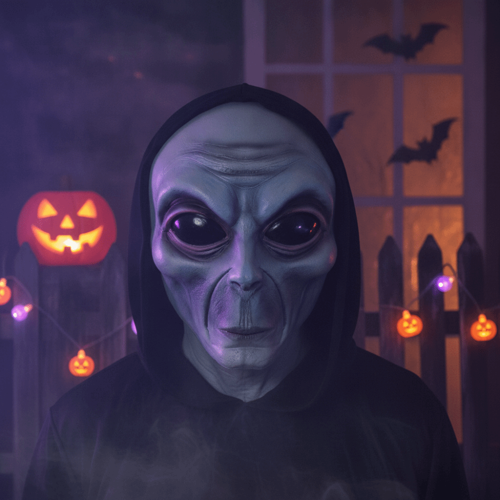Latex Material Alien Mask Full - Latex Alien Mask Realistic 评论和价格
