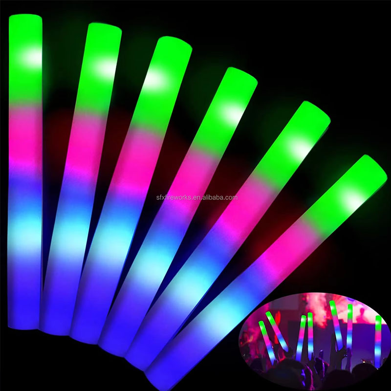 20Pcs Foam Glow Sticks Colorfu - Flashing Led Foam Sticks Party 评论和价格