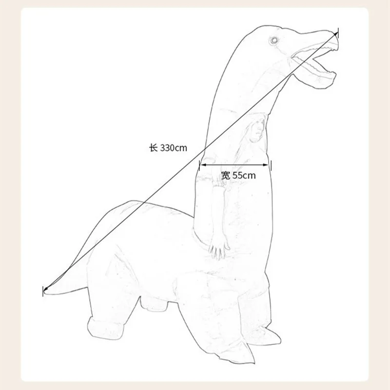 2024 New Inflatable Dinosaur C - Inflatable Dinosaur Costume Adult 评论和价格