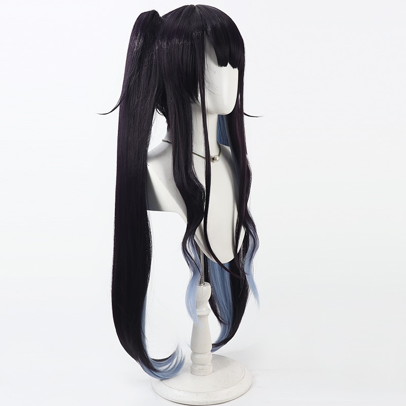 Aikiyo Fuuka Cosplay Wig Blue  - Anime Cosplay Wig Heat Resistant 评论和价格