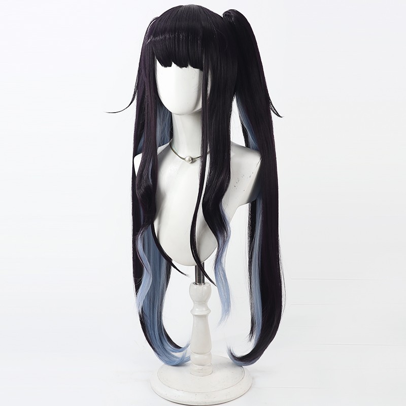 Aikiyo Fuuka Cosplay Wig Blue  - Anime Cosplay Wig Heat Resistant 评论和价格