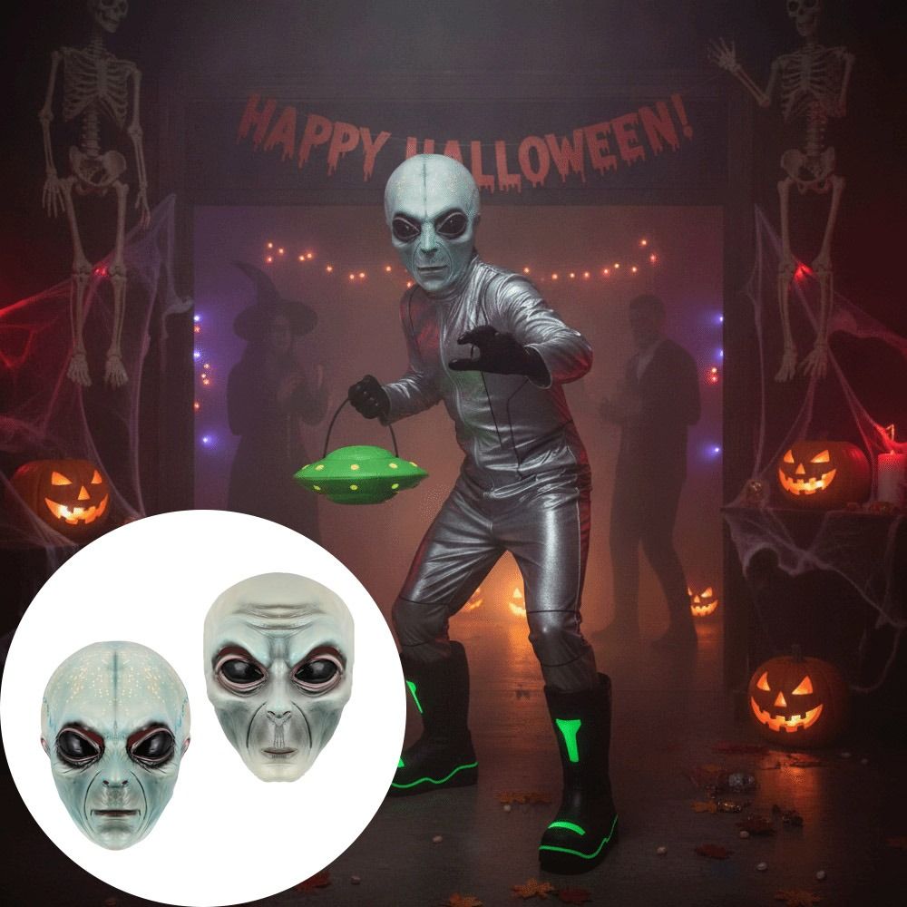 Latex Material Alien Mask Gree - Latex Alien Mask Realistic 评论和价格