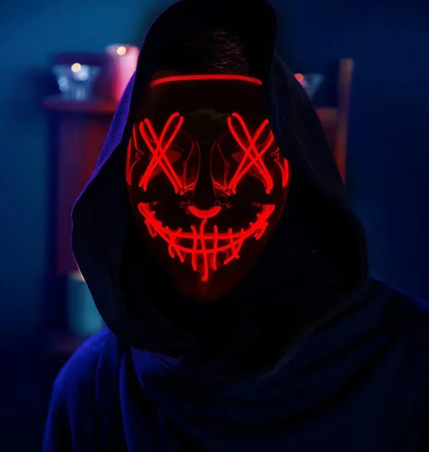 Wireless Bar Music Festival Ne - Led Purge Mask Halloween 评论和价格