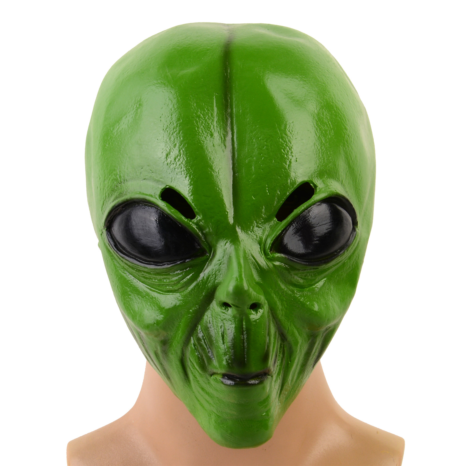 1pc Realistic Latex Green Alie - Latex Alien Mask Realistic 评论和价格