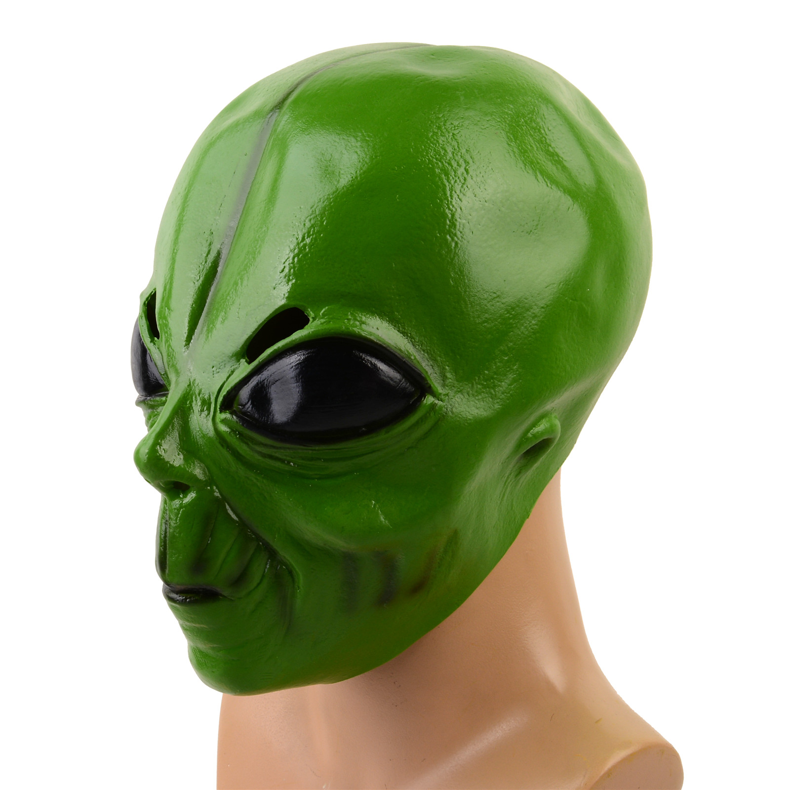 1pc Realistic Latex Green Alie - Latex Alien Mask Realistic 评论和价格