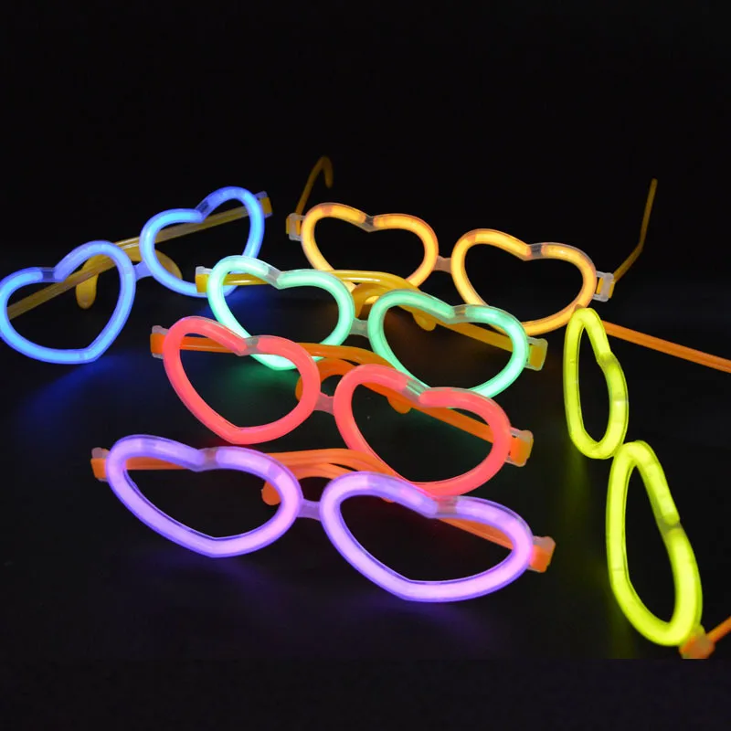 20 Sets Festive DIY Luminous H - Glow In The Dark Party Glasses 评论和价格