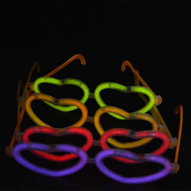 20 Sets Festive DIY Luminous H - Glow In The Dark Party Glasses 评论和价格