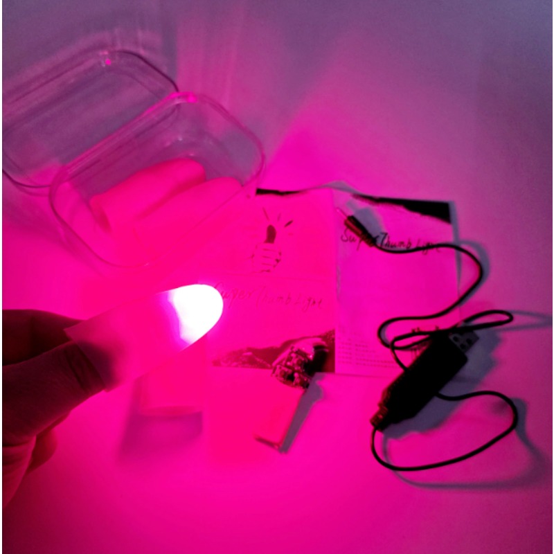7 Color Light-Pair Set Chargin - Thumb Tip Magic Trick Set 评论和价格
