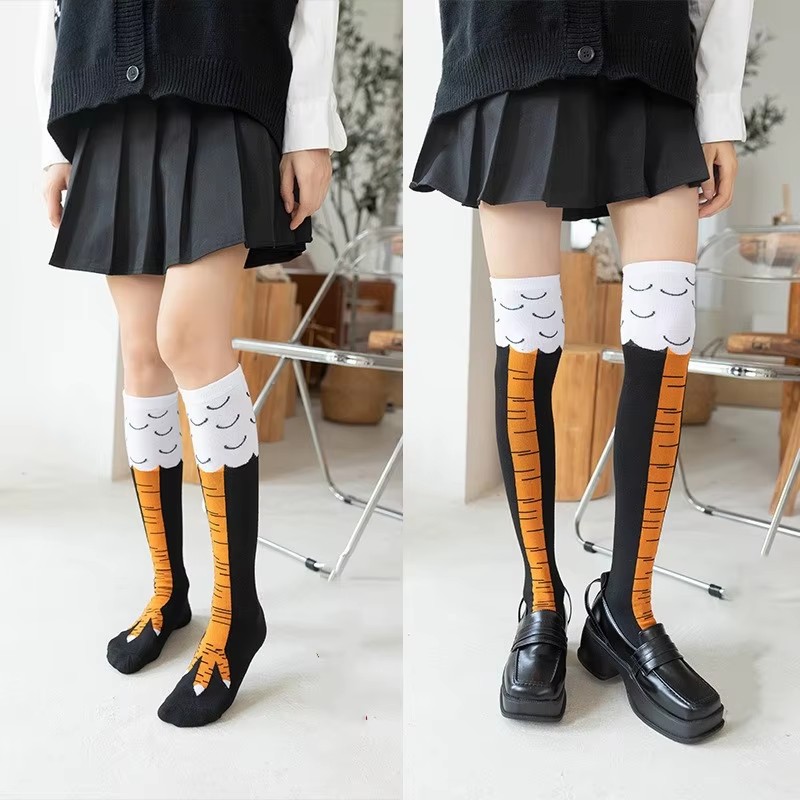 1/2/3Pcs Funny Chicken Paw Sto - Funny Chicken Leg Socks 评论和价格