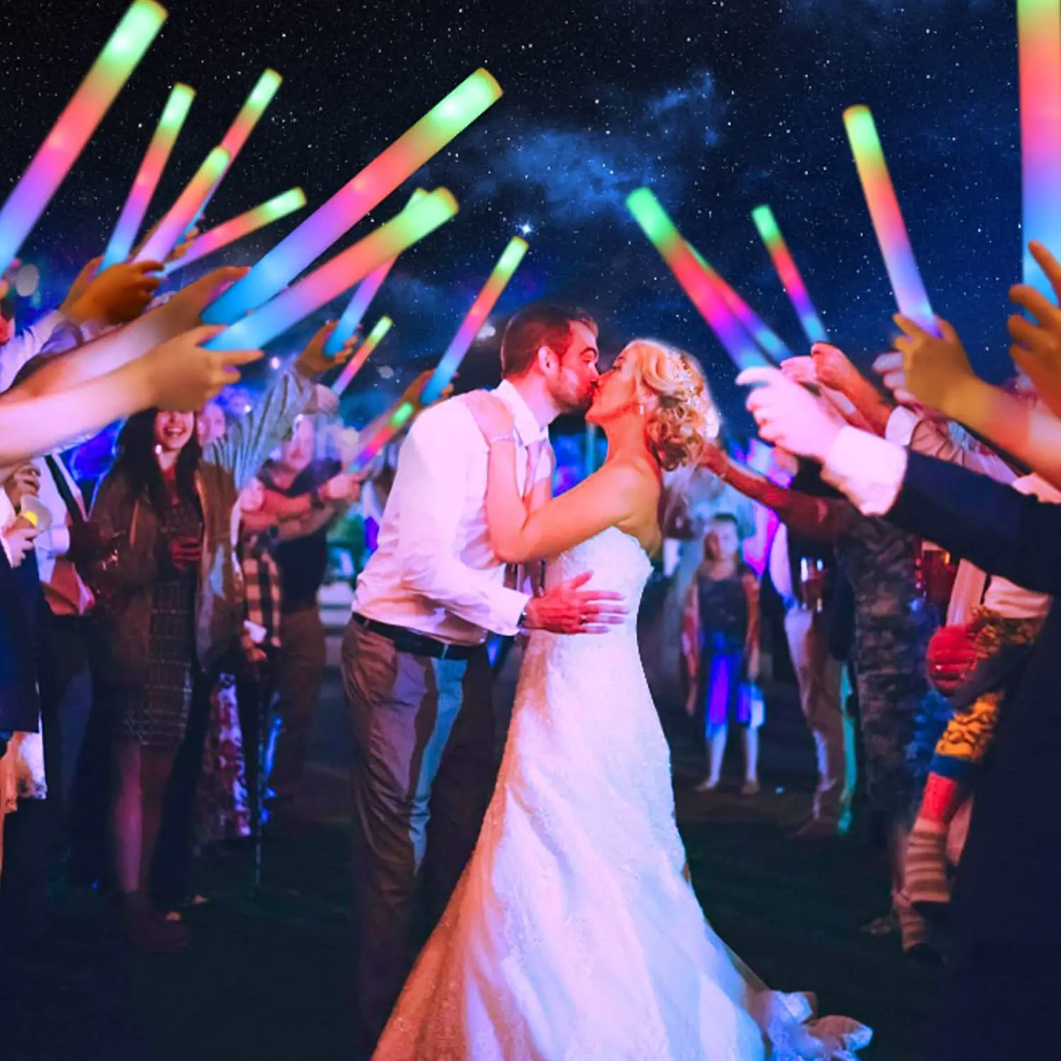 LED Glow Sticks Glow Foam Stic - Flashing Led Foam Sticks Party 评论和价格