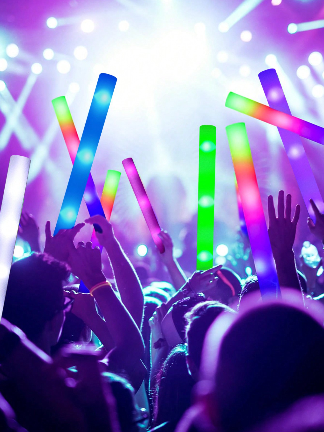 20/30pcs LED Foam Glow Sticks  - Flashing Led Foam Sticks Party 评论和价格