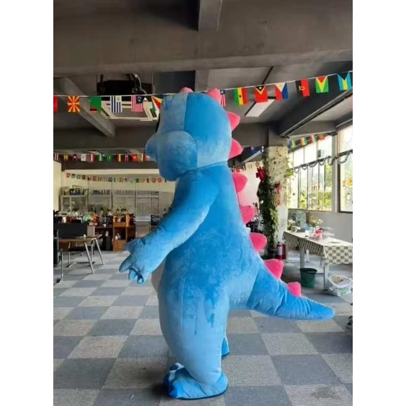 2m/2.6m Inflatable Blue Dragon - Inflatable Dinosaur Costume Adult 评论和价格