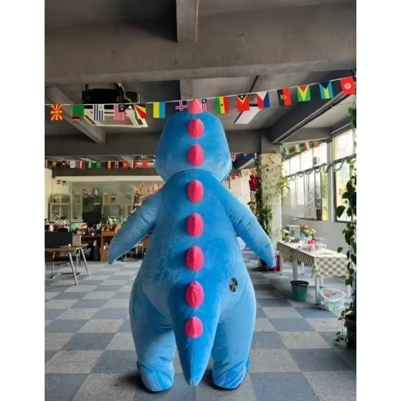 2m/2.6m Inflatable Blue Dragon - Inflatable Dinosaur Costume Adult 评论和价格