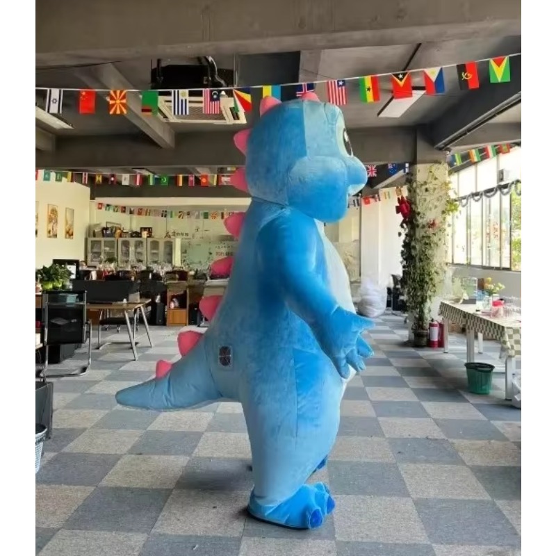2m/2.6m Inflatable Blue Dragon - Inflatable Dinosaur Costume Adult 评论和价格